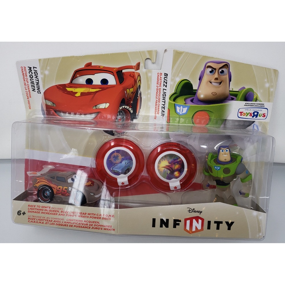 NEW Disney Infinity Race to Space Lightning McQueen Buzz Lightyear TRU